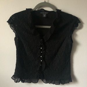 Banana Republic Lace Button Down
